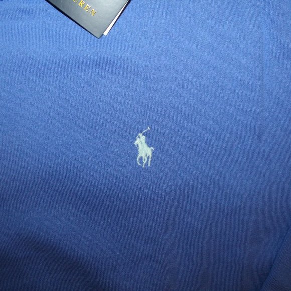 NWT POLO RALPH LAURE MEN'S BIG TALL 1/4 ZIP PULLOVER SWEATSHIRT BLUE - Picture 3 of 5